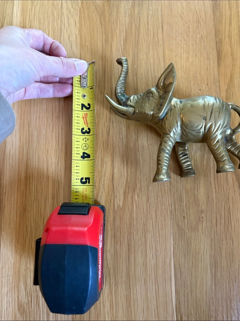 Brass Elephant Wall Accent - Gold Decorative Sculpture